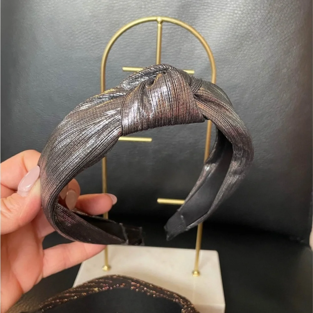 Elegant Set of Gold and Silver Headbands.